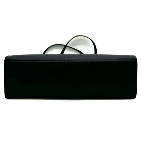 Michael Kors Large MF Pocket Shoulder Tote Bag Black/Gold - Picture 6 of 13